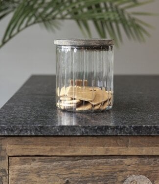 Be-Uniq Glazen Pot Medium | Set Van 2 | H16 x D14 cm