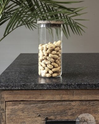 Be-Uniq Glazen Pot Glad | Large | Set Van 2 | H21 x D10 cm