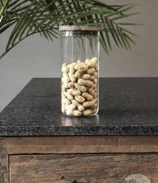 Be-Uniq Glazen Pot Glad | Large | Set Van 2 | H21 x D10 cm