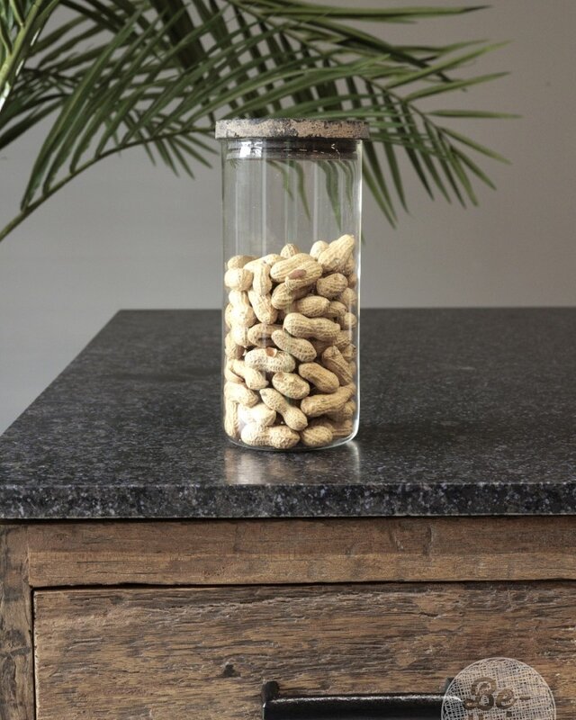 Be-Uniq Glazen Pot Glad | Large | Set Van 2 | H21 x D10 cm