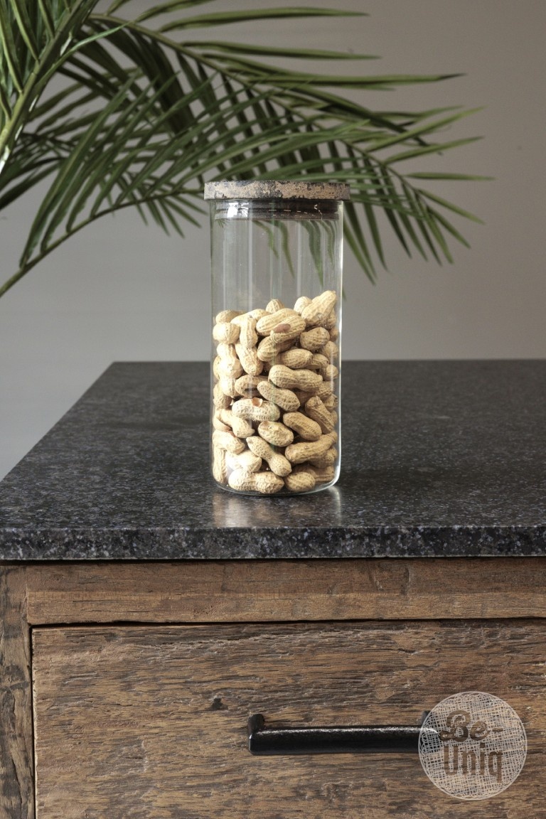 Be-Uniq Glazen Pot Glad | Large | Set Van 2 | H21 x D10 cm
