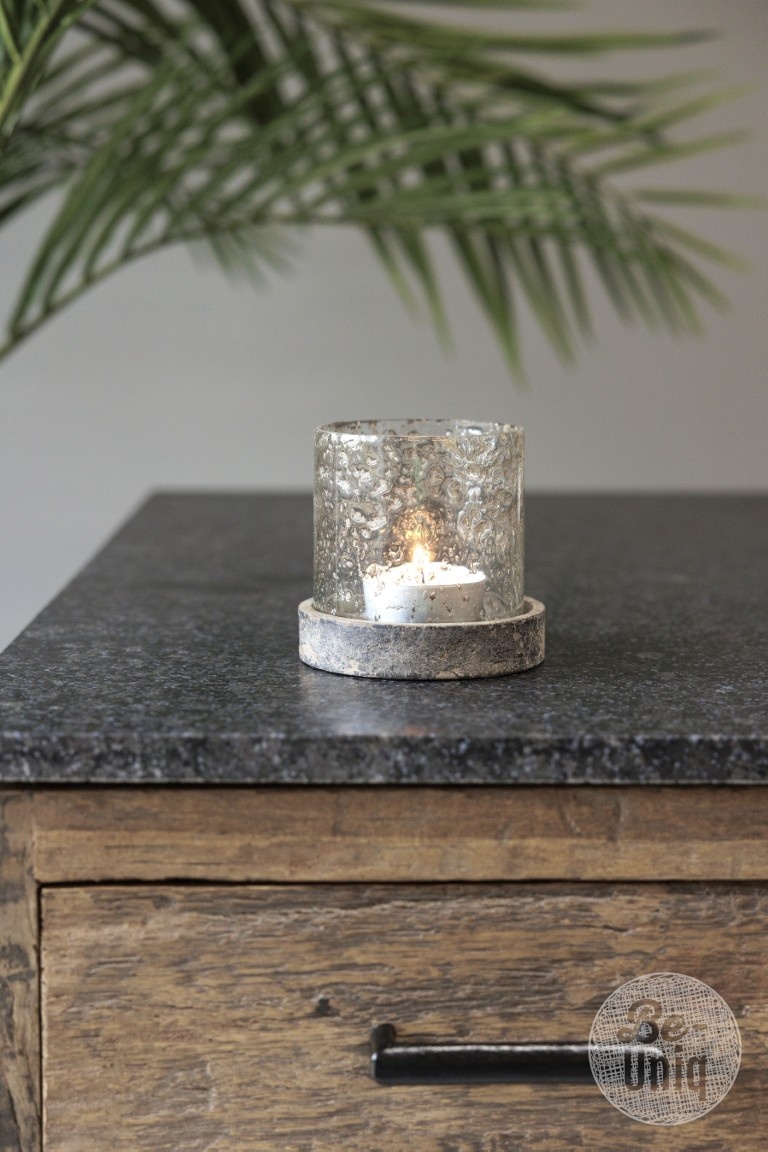 Be-Uniq Glazen Windlicht | Small | Set Van 4 | H12 x D12 cm