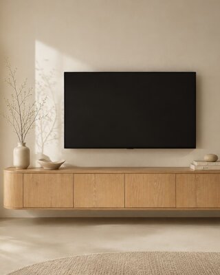 Livingfurn Novero Zwevend TV-Meubel | H33xB220xD35 cm
