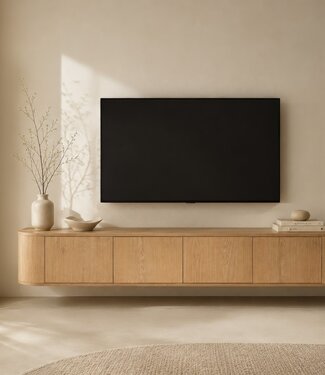 Livingfurn Novero Zwevend TV-Meubel | H33xB220xD35 cm