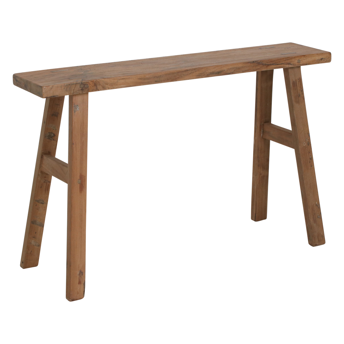 Raw Materials Amsterdam Java carpenter bijzettafel/bankje - Gerecycled hout - 80x17x50 cm