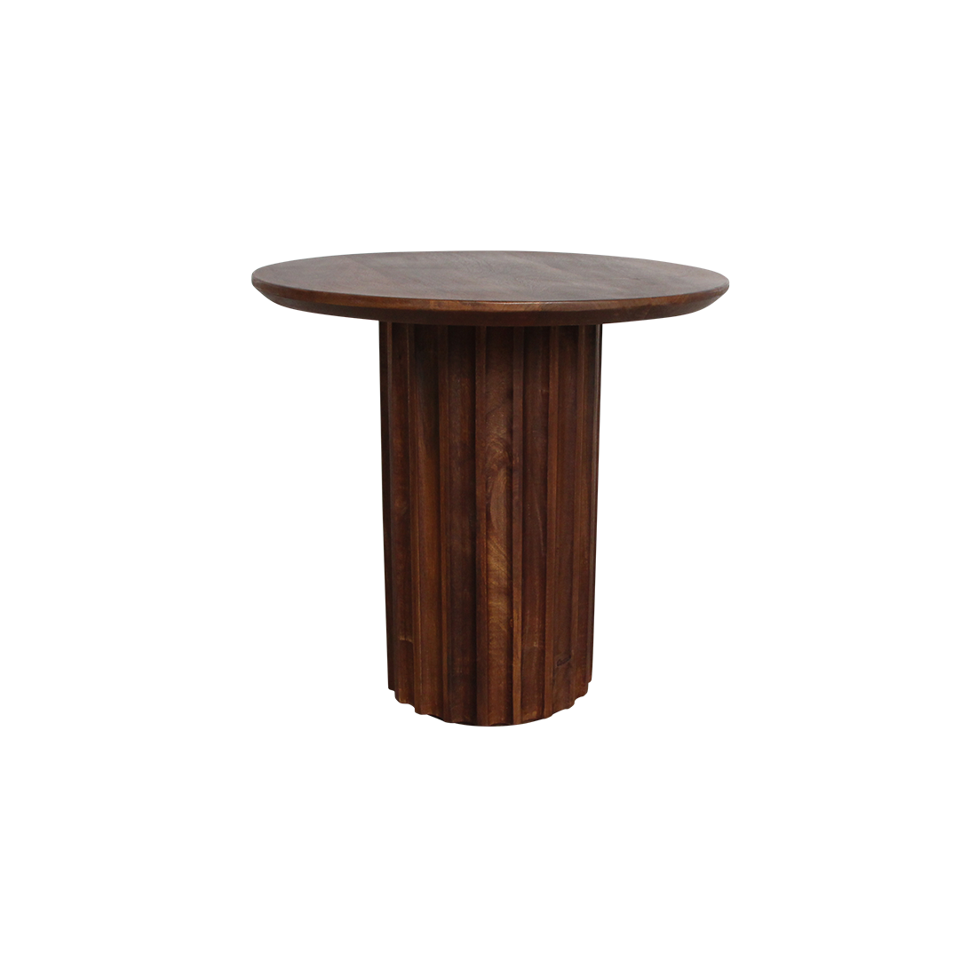 Raw Materials Amsterdam Bullnose Bijzettafel | Omgekeerd Bruin | H48 x D50 cm