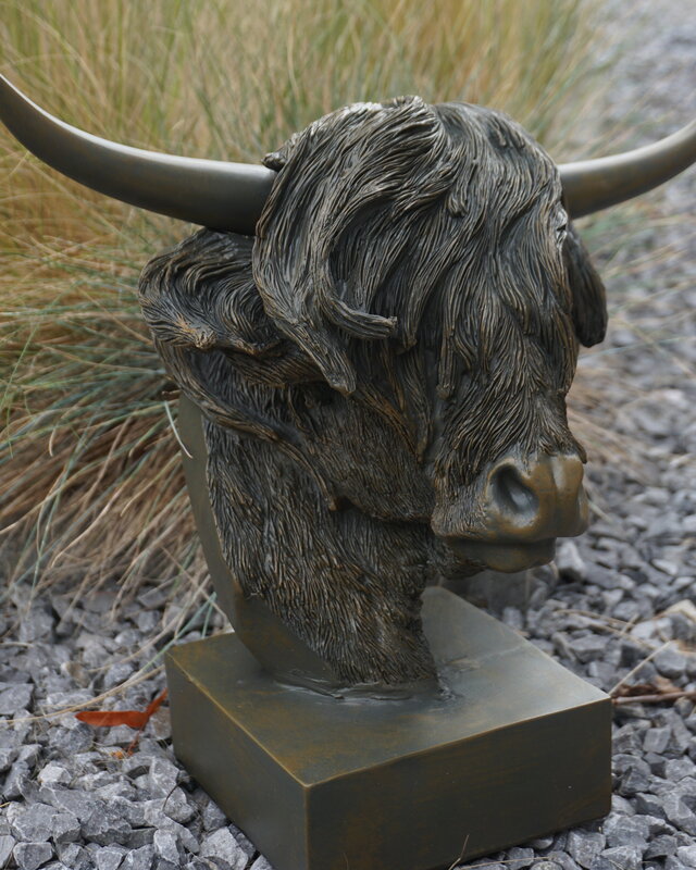 Rene Houtman Schotse Hooglander Op Voetje Decoratiebeeld - 3 Maten