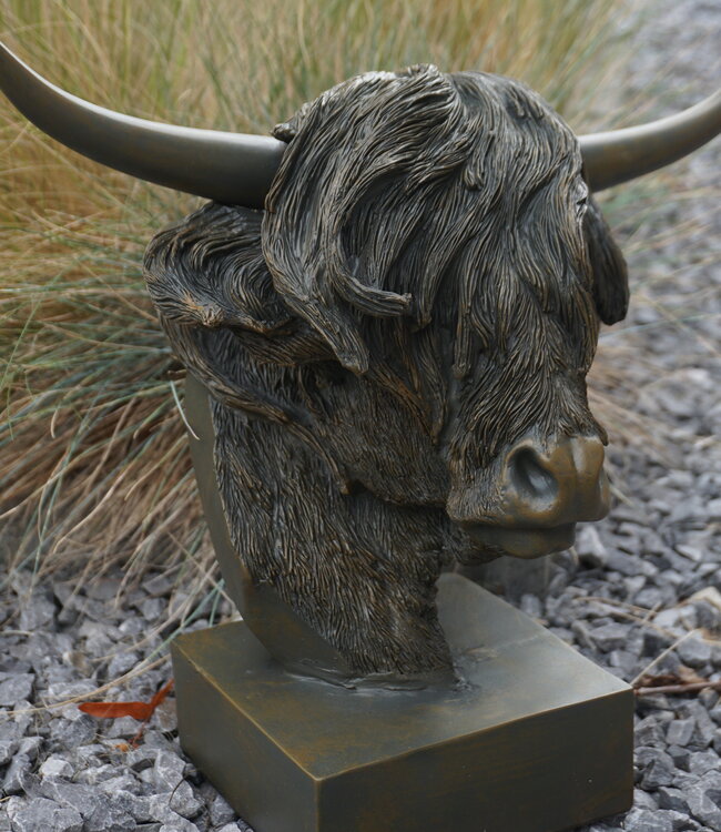 Rene Houtman Schotse Hooglander Op Voetje Decoratiebeeld - 3 Maten