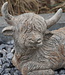 Rene Houtman Schotse Hooglander Liggend Grijs/Bruin - 3 Maten