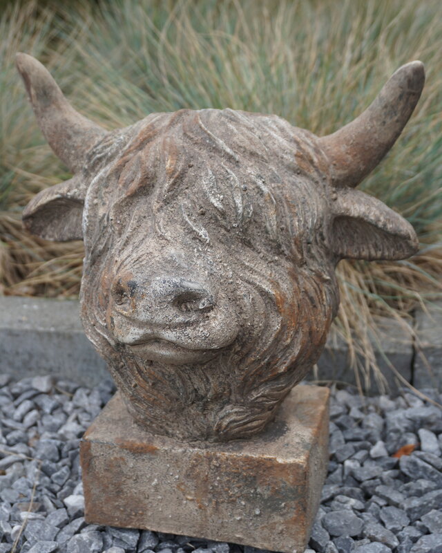 Rene Houtman Schotse Hooglander Kop Op Voet Grijs/Taupe - 2 Maten