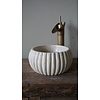 Waskom Marmer Beige Rond Ø25 x 12 cm