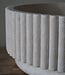 Rene Houtman Waskom Marmer Rond Geribbeld Rond 40 x Hoog 14 Cm