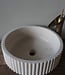 Rene Houtman Waskom Marmer Rond Geribbeld Rond 40 x Hoog 14 Cm