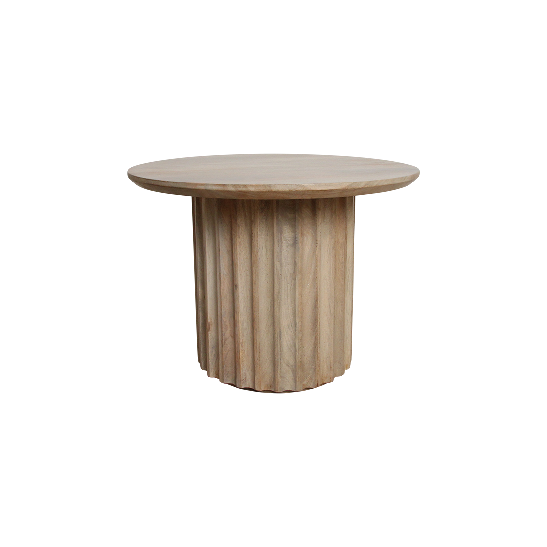 Raw Materials Amsterdam Bullnose Bijzettafel | Naturel | H40 x D55 cm