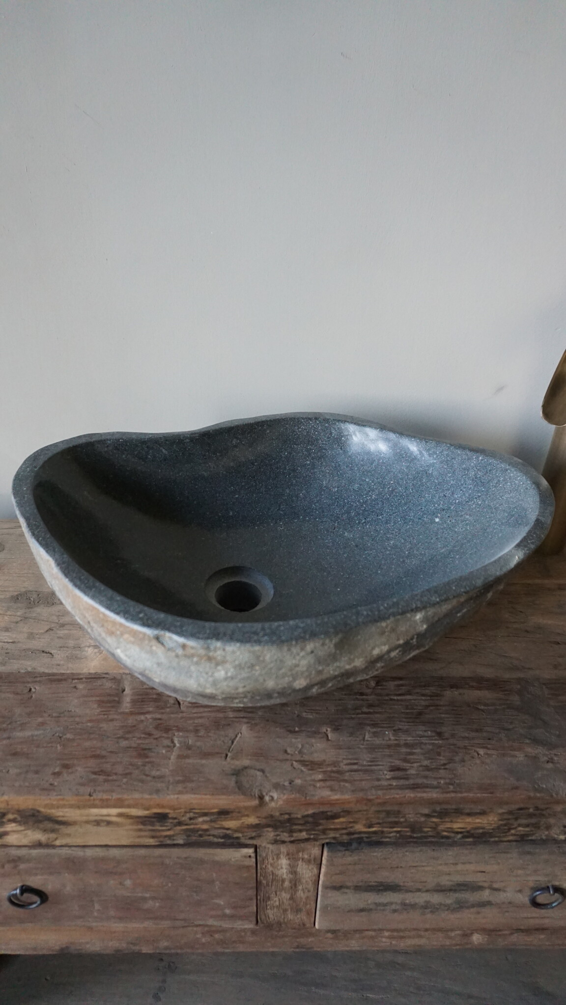 Rene Houtman Waskom Rivierkom Riviersteen - B50 x D35 x H16 Cm