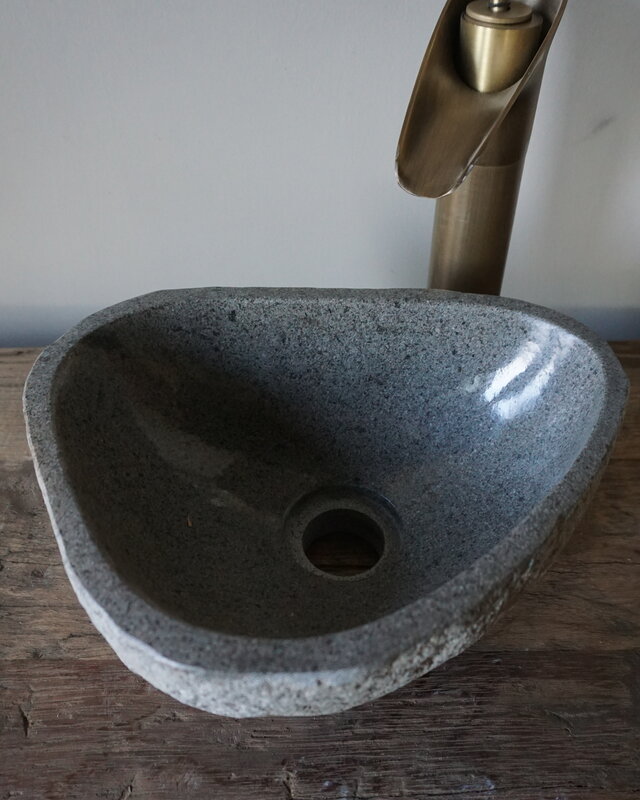 Rene Houtman Kleine Stenen Waskom Riviersteen B30 x D23 x H13 Cm