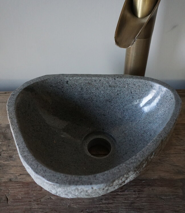 Rene Houtman Kleine Stenen Waskom Riviersteen B30 x D23 x H13 Cm