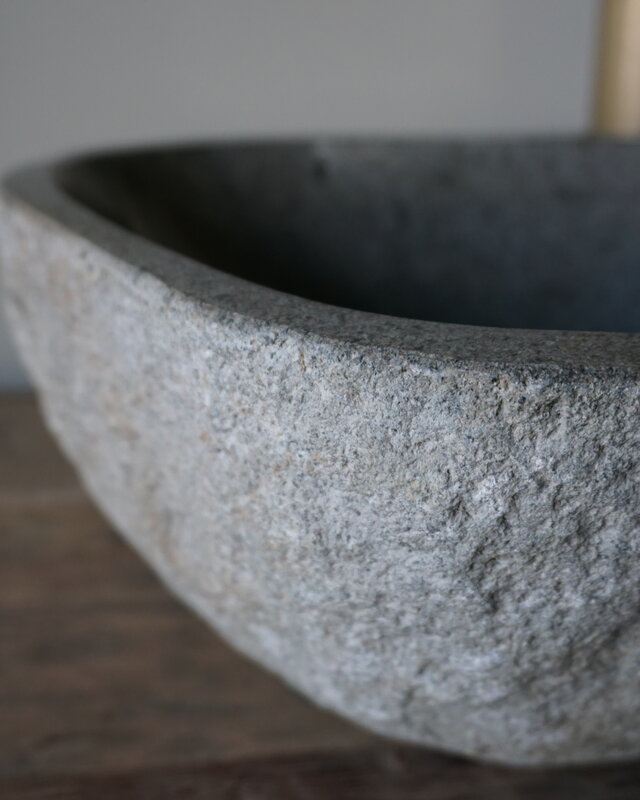 Rene Houtman Kleine Stenen Waskom Riviersteen B30 x D23 x H13 Cm