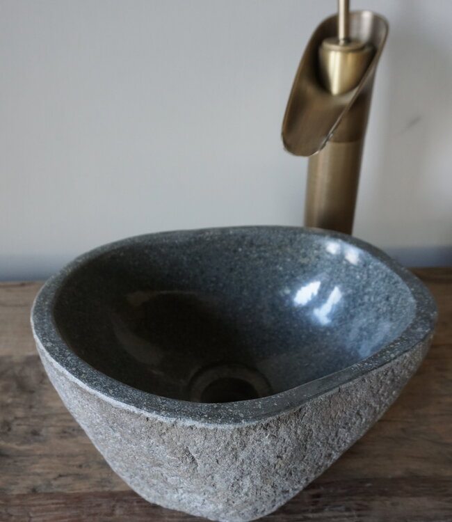 Rene Houtman Kleine Stenen Waskom Riviersteen B27 x D20 x H13 Cm
