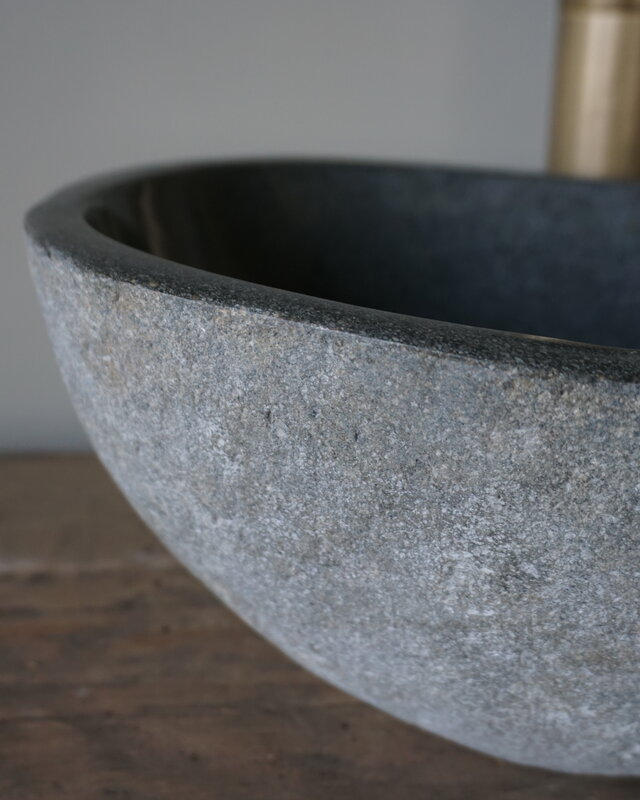Rene Houtman Kleine Stenen Waskom Riviersteen B31 x D22 x H13 Cm