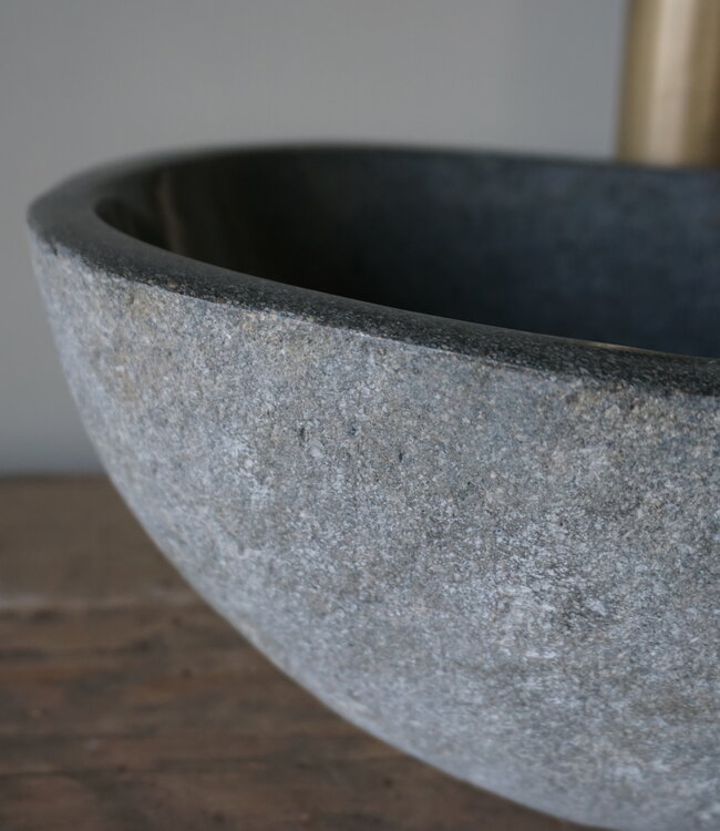 Rene Houtman Kleine Stenen Waskom Riviersteen B31 x D22 x H13 Cm