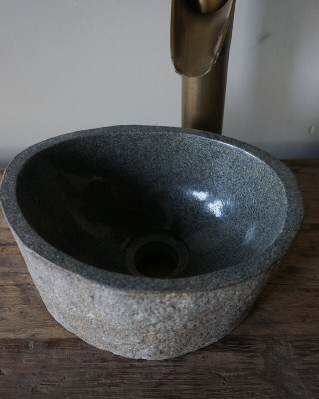 Rene Houtman Kleine Stenen Waskom Riviersteen B25 x D20 x H13 Cm