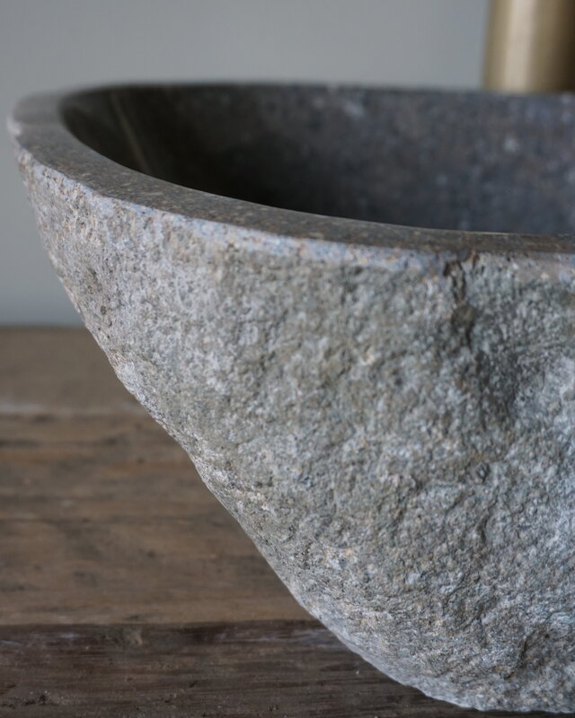 Rene Houtman Kleine Stenen Waskom Riviersteen B29 x D27 x H13 Cm