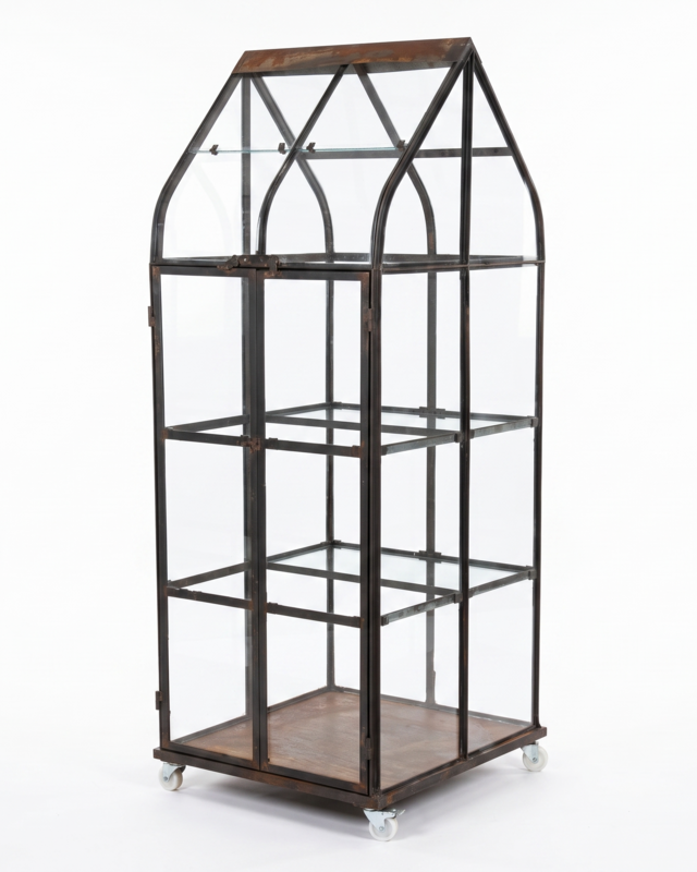 Rene Houtman Kruidenkas Sannie 2-Deurs H184 x B69 x D62 Cm Ijzer/Glas