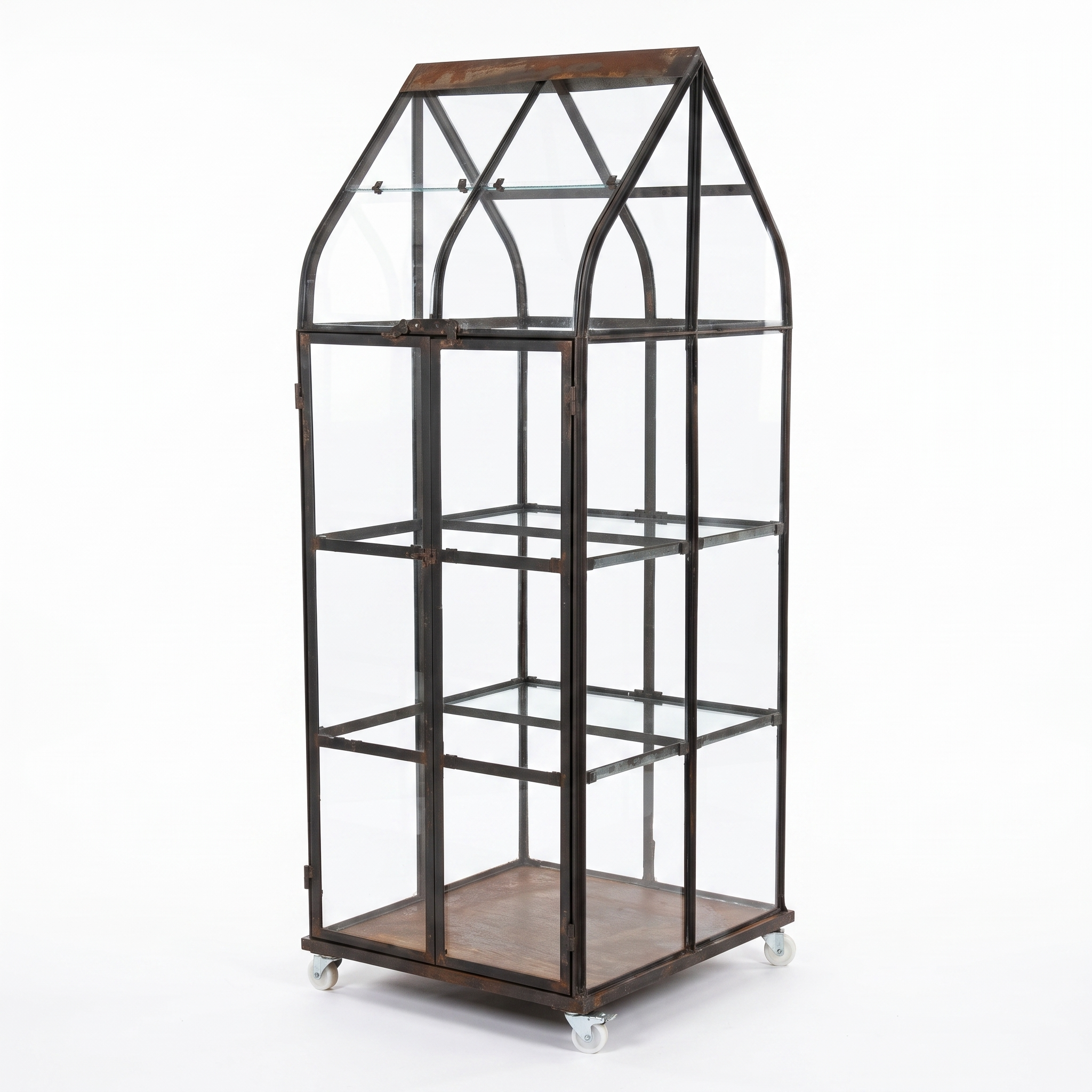 Rene Houtman Kruidenkas Sannie 2-Deurs H184 x B69 x D62 Cm Ijzer/Glas