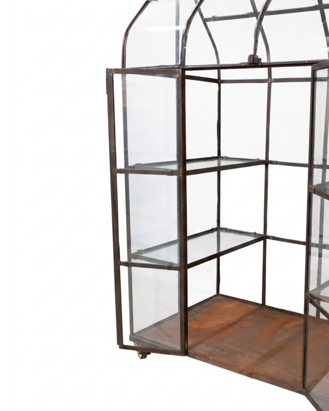 Rene Houtman Kruidenkas Koosje 2-Deurs H175 x B130 x D70 Cm Ijzer/Glas