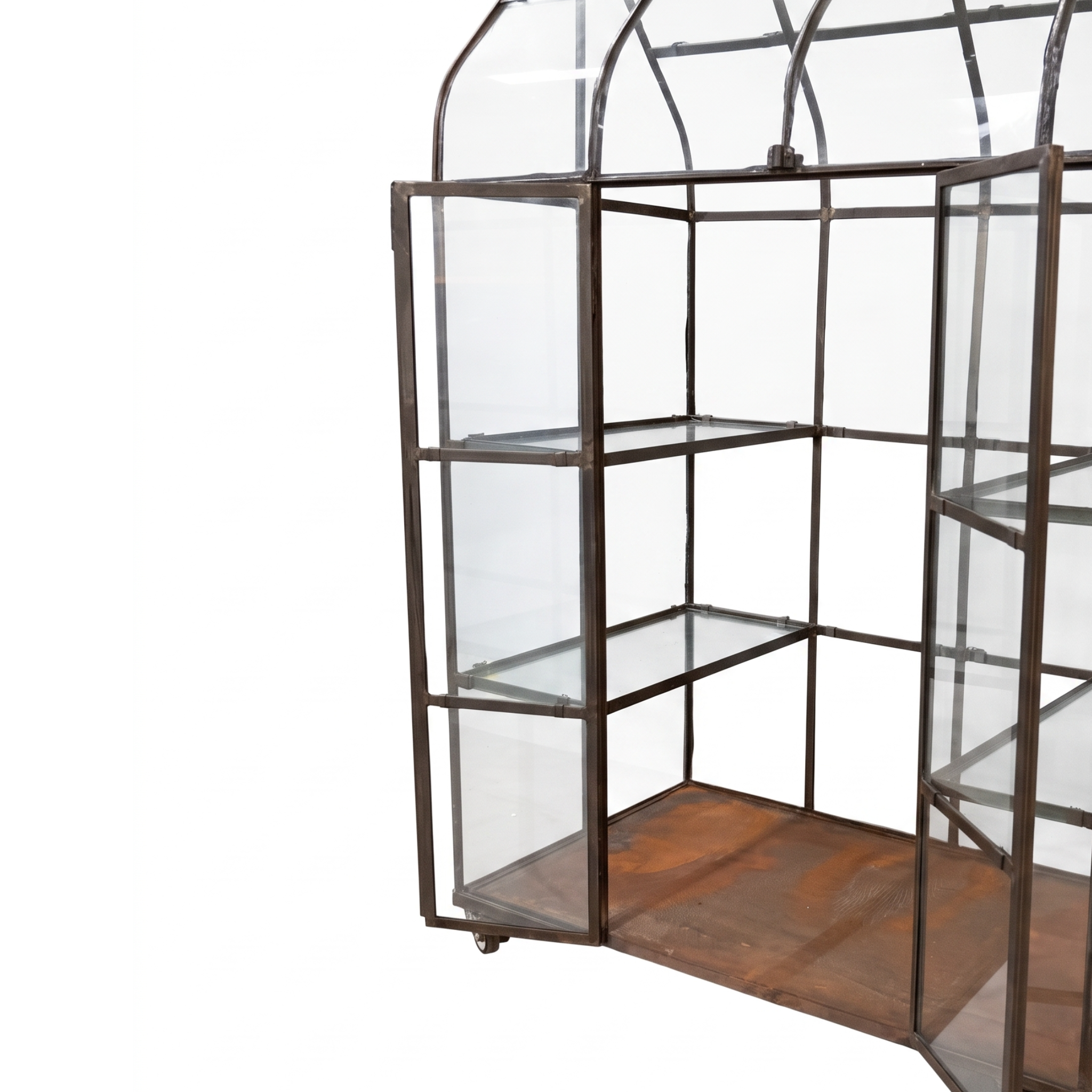 Rene Houtman Kruidenkas Koosje 2-Deurs H175 x B130 x D70 Cm Ijzer/Glas
