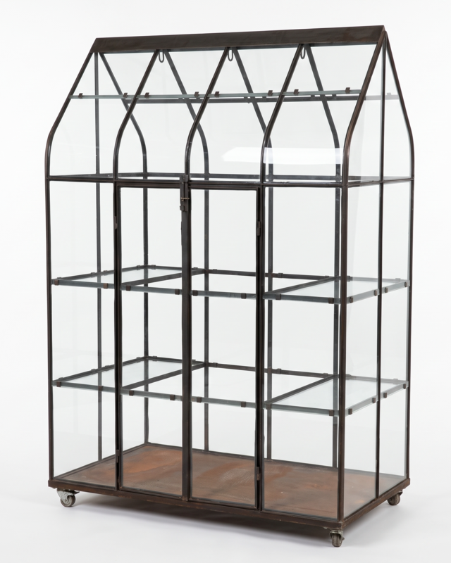 Rene Houtman Kruidenkas Koosje 2-Deurs H175 x B130 x D70 Cm Ijzer/Glas