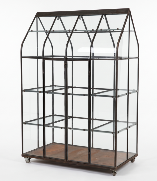 Rene Houtman Kruidenkas Koosje 2-Deurs H175 x B130 x D70 Cm Ijzer/Glas