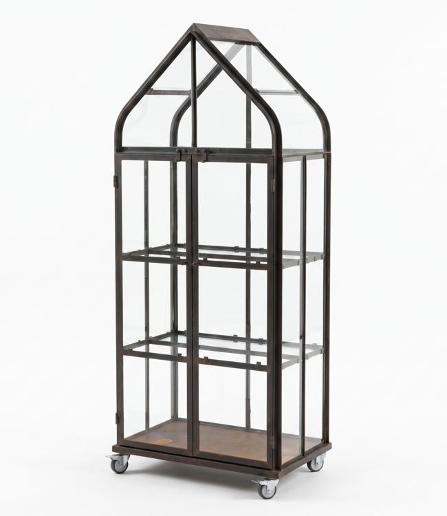 Rene Houtman Kruidenkas Goosje 2-Deurs H180 x B66 x D45 Cm Ijzer/Glas
