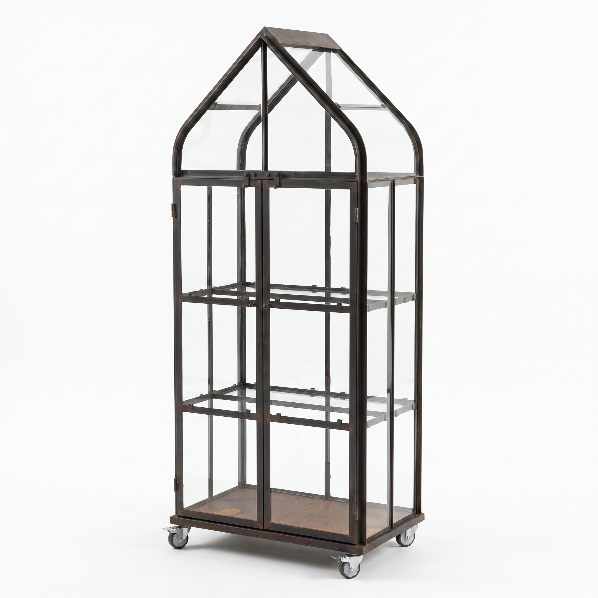 Rene Houtman Kruidenkas Goosje 2-Deurs H180 x B66 x D45 Cm Ijzer/Glas