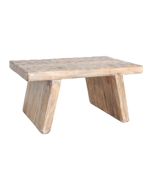 Raw Materials Amsterdam Bijzettafel | Naturel | Mangohout | B25 x H20 x L40 cm