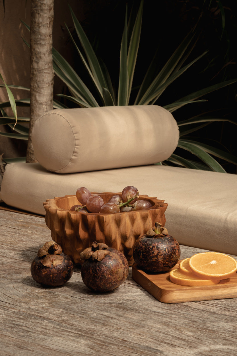 Bazar Bizar Antwerp Het vierkante teakbord - naturel - XS