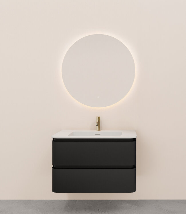 Rene Houtman Badkamermeubel Novira | Mat Zwart | 80 cm | Stel Samen