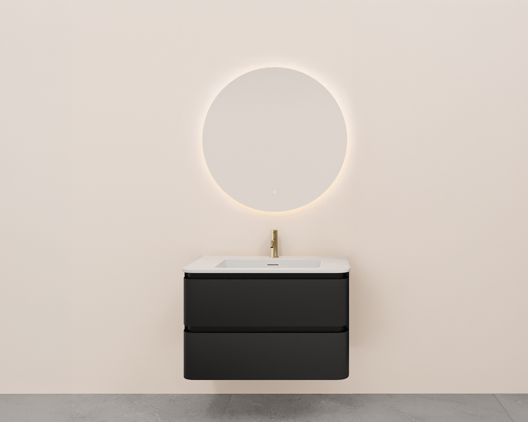 Rene Houtman Badkamermeubel Novira | Mat Zwart | 100 cm | Stel Samen