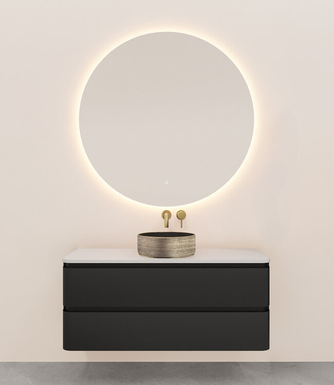 Rene Houtman Badkamermeubel Novira | Mat Zwart | 120 cm | Stel Samen