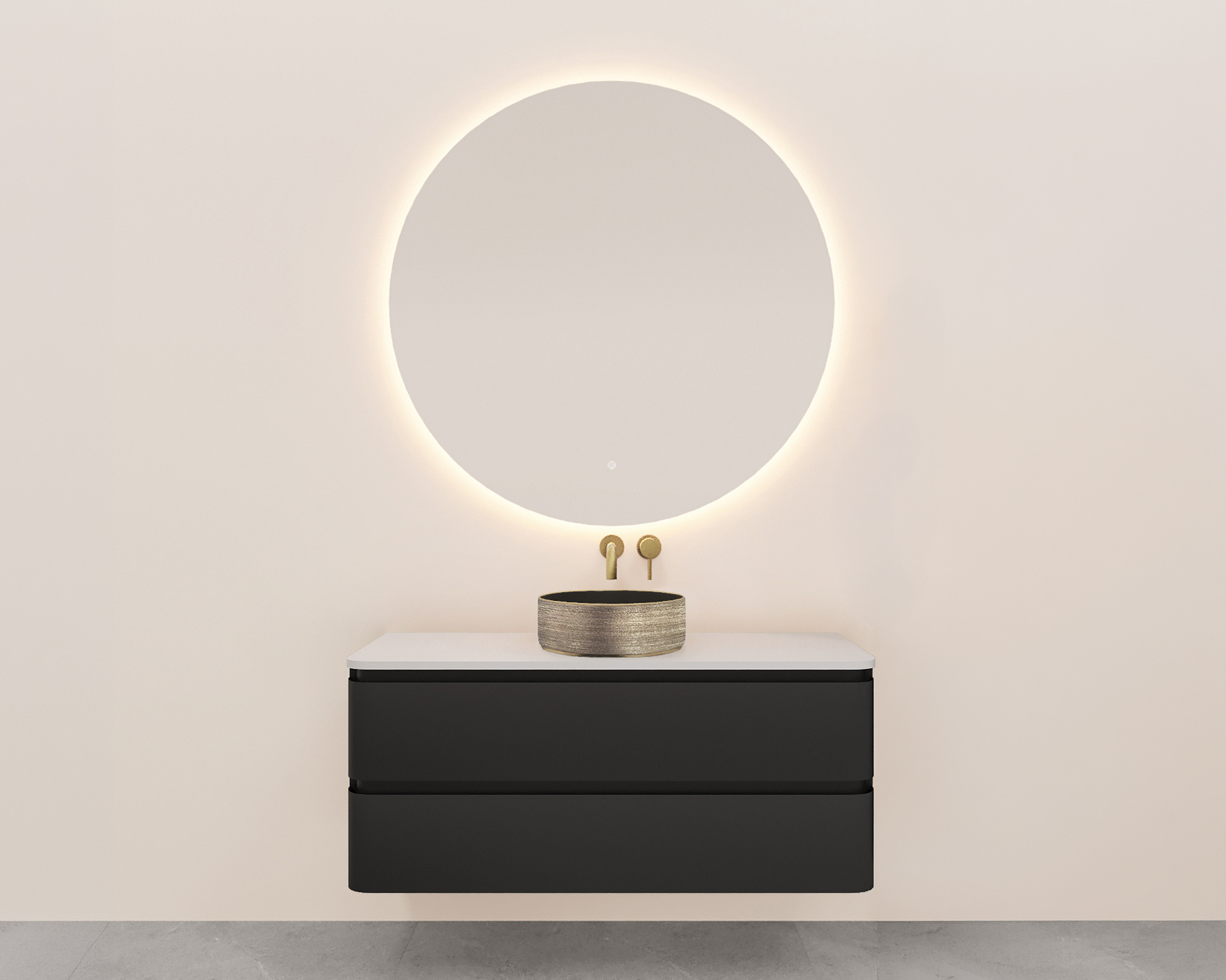 Rene Houtman Badkamermeubel Novira | Mat Zwart | 120 cm | Stel Samen