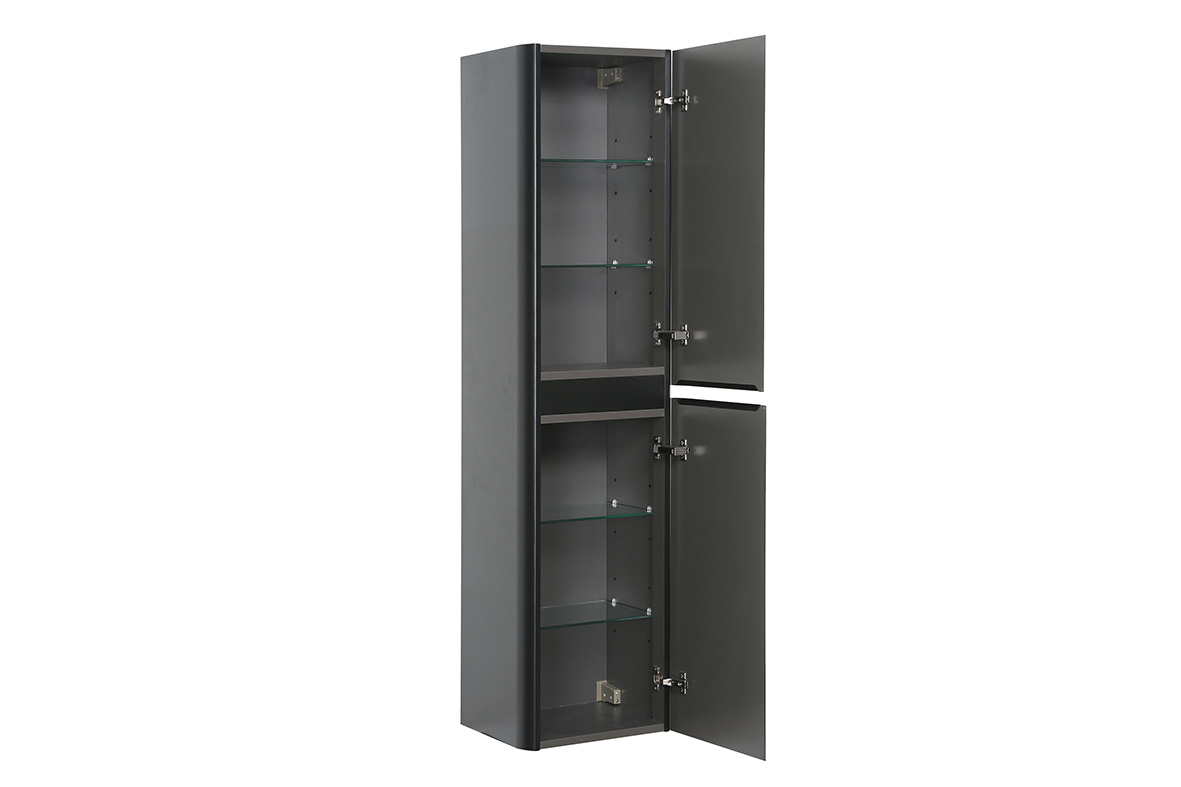 Rene Houtman Badkamerkast Novira | Mat Zwart | 160 x 40 x 35 cm