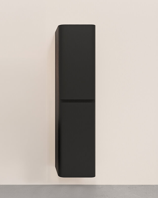 Rene Houtman Badkamerkast Novira | Mat Zwart | 160 x 40 x 35 cm