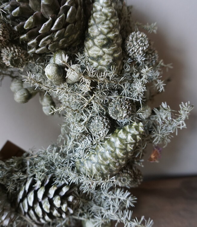 Rene Houtman Krans | Exotica Mix | Donkergroen | D20 cm