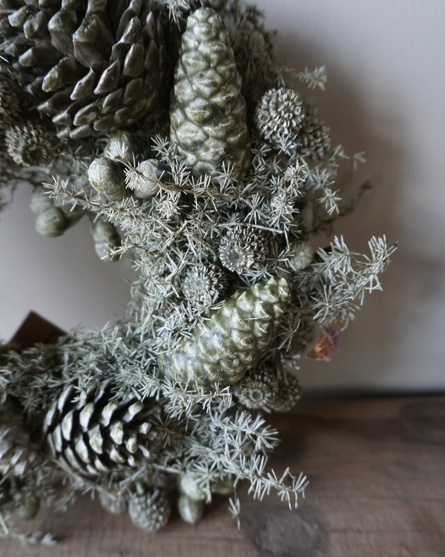 Rene Houtman Krans | Exotica Mix | Donkergroen | D20 cm