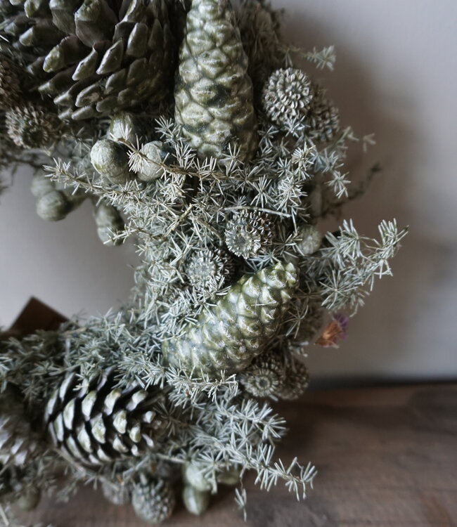 Rene Houtman Krans | Exotica Mix | Donkergroen | D20 cm