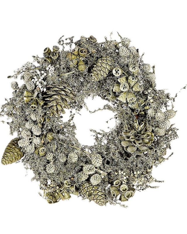 Rene Houtman Krans | Exotica Mix | Donkergroen | D20 cm
