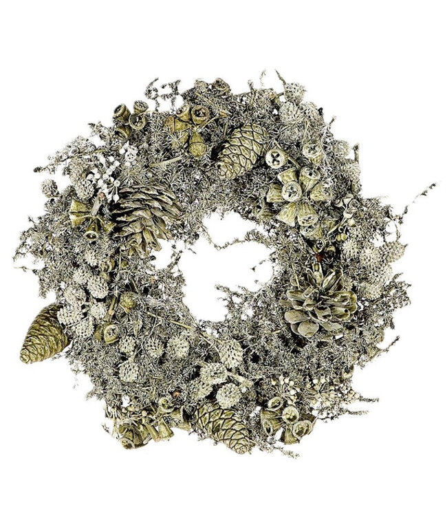 Rene Houtman Krans | Exotica Mix | Donkergroen | D20 cm