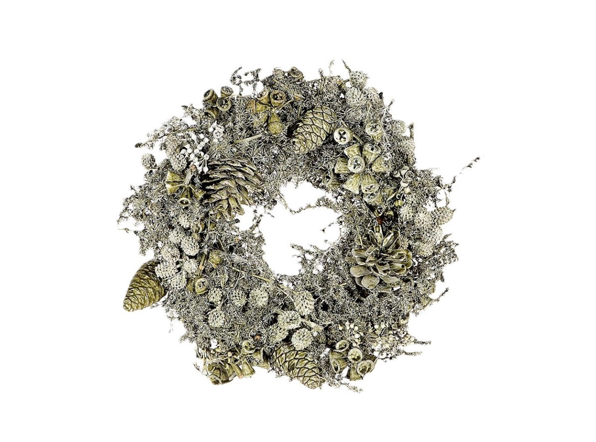 Rene Houtman Krans | Exotica Mix | Donkergroen | D20 cm