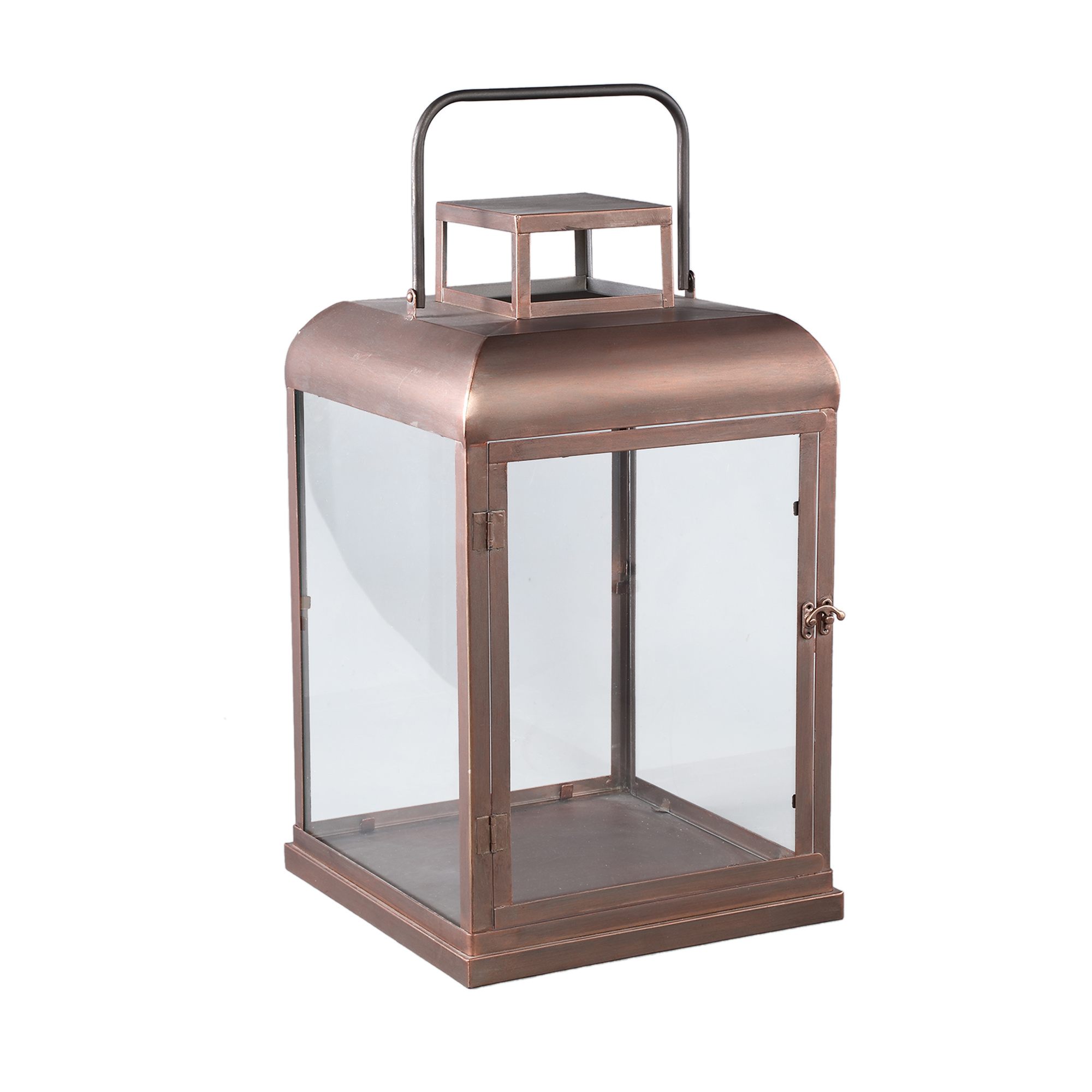 PTMD Vitoria Lantaarn L | Koper | H50 x B30 x D30 cm